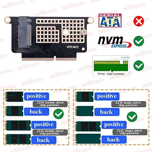 WILLHOM M.2 NVME SSD המרת שדרוג כרטיס מתאם עבור MacBook Pro 13 רשתית A1708 רשתית