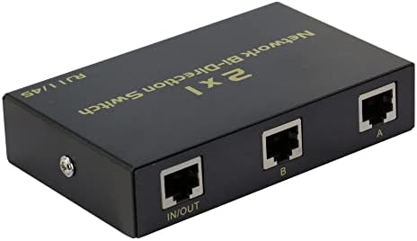 SEDNA - 2 יציאה Ethernet RJ45 / טלפון RJ 11 מתג ידני