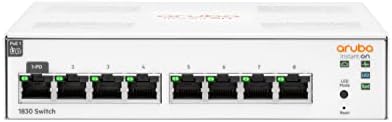 ARUBA מיידי ב- 1830 8G מתג - 8 יציאות - ניתן לניהול - Gigabit Ethernet - 10/100/1000Base -T - 2 שכבה נתמכת -