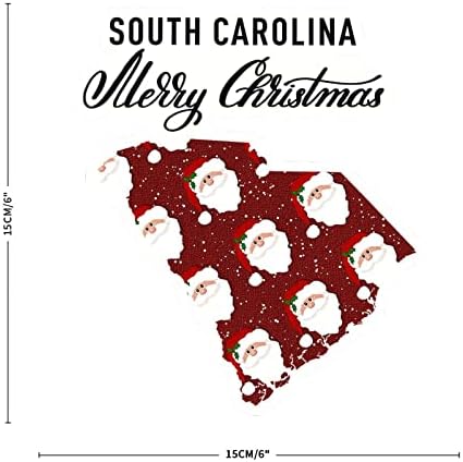 מדבקה דרום קרוליינה אביזרי רכב ביתיים מדבקות מכוניות מדבקות חג מולד שמח דרום קרוליינה מדבקה מדבקה