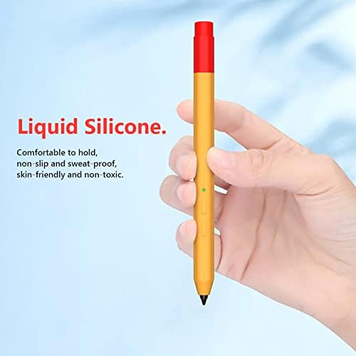 מארז שרוול סיליקון עבור Lenovo Xiaoxin Pad/Pad Pro Stylus PEN, מכסה עור מגן בצבע כפול מארז מחזיק אחיזה חלק חלקה