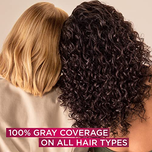 לוריאל פריז אקסלנס קרם קבוע שיער צבע, 3 טבעי שחור, 100 אחוזים אפור כיסוי שיער לצבוע, חבילה של 2
