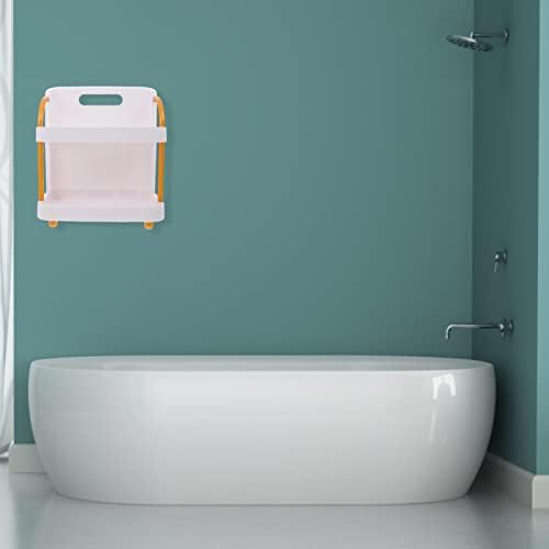 אמבטיה תליית איפור תיבת אחסון: צף מדף מקלחת פינת מדף ארגונית עבור מטבח משרד שינה תליית קיר
