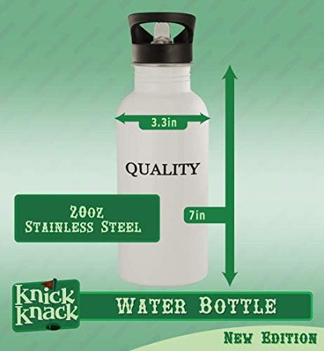 מתנות Knick Knack Progizer - בקבוק מים מפלדת אל חלד 20oz, כסף