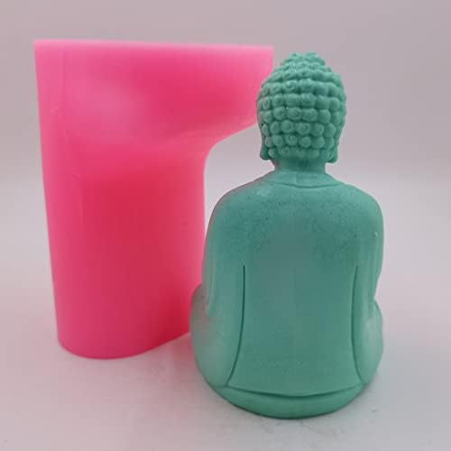 בודהה גדול בעבודת יד עובש נרות בודהיסט תבניות נרות סיליקון עובש שרף מעוטר מלאכת אפוקסי תבניות סיליקון