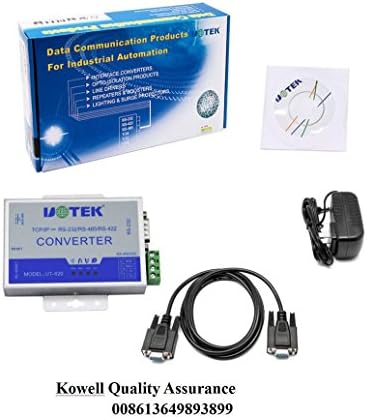 UTEK UT-620 1-Port Ethernet ל- TCP/IP סדרתי ל- RS-232/422/485 שרת התקנים טורי