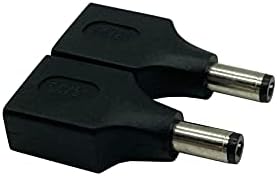 DAFENSOY USB ל- DC מתאם כוח, USB 2.0 נקבה ל- DC 5.5 x 2.1 ממ מתאם כוח זכר 2-חבילה, המשמשת לטעינה של מכשירים