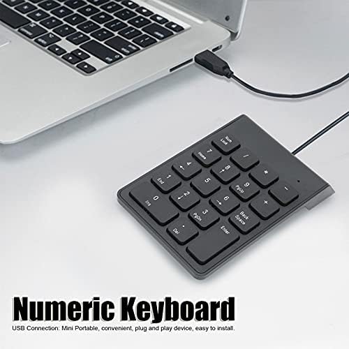 מקלדת מספרית, כפתור עיצוב מיני 18 מפתחות כרית מספרית מתאים למחשב שולחני מחשבים ניידים