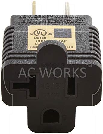 AC עובד 15 AMP תקע בית ל 20 אמפר T-BLADE מתאם נקבה