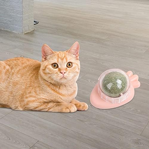 OVAST סובב את הכדור CATNIP צעצועי טחינה משחק חטיפים לחתולים פינוקים קיר חתלתול צעצועי לחתך לחתולים אינטראקטיביים