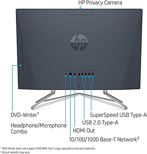 HP 22-DF 21.5 אינץ 'Full HD WLD WLE All-in-One PC INTEL CELERON G5900T 4GB 512GB SSD WIN 10