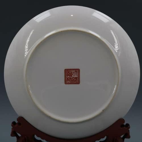 Xialon 27 סמ צ'ינג צ'ינג סיני Qianlong Famille Parcelain Porcelain Phoenix Place Plate