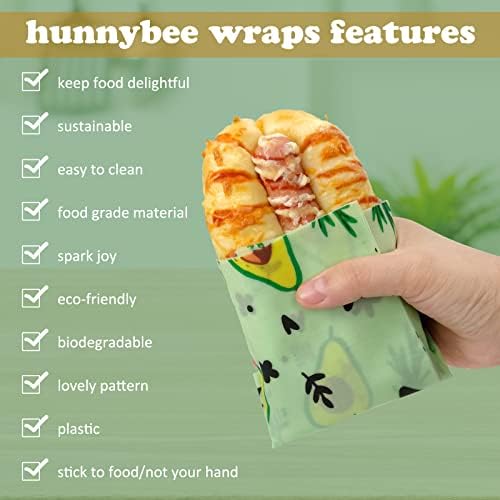 שעוות דבורים לשימוש חוזר מזון כורכת 9 חבילות-שעוות דבורים כורכת עבור מזון, שעוות דבורים לעטוף קיימא