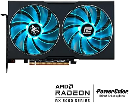 PowerColor Hellhound AMD Radeon RX 6600 XT GAMING CARD CARD עם זיכרון GDDR6 של 8GB, מופעל על ידי AMD