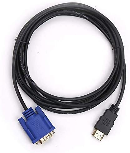 Simyoung Hdmi זכר ל- VGA זכר D-Sub 15 PIN M/M מתאם CONVERTER CONVERTER CABLE CABLE להמיר אות ממחשב נייד HDMI,