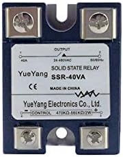 יואיאנג שלב יחיד שלב מוצק ממסר ממסר מתח מתח מתח SSR-40VA SSVR-40A 24-480VAC