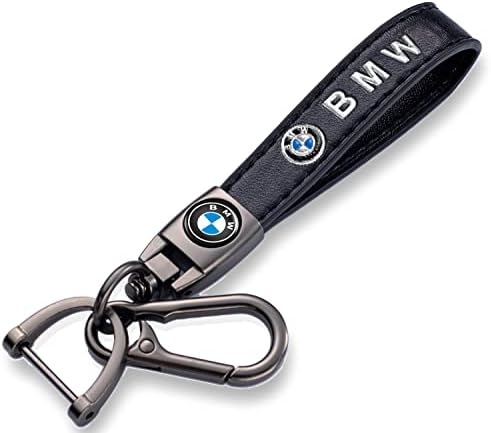 מחזיק מפתחות של מכונית עור מקורית עבור BMW M 1 3 5 6 סדרה X1 X3 X5 X6 Z4 X6 X8 טבעת שרשרת מפתח