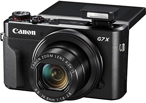 Canon PowerShot G7 x Mark II מצלמה דיגיטלית, כרטיס זיכרון 64 ג'יגה -בייט, קורא כרטיסים, תיק רך, חצובה