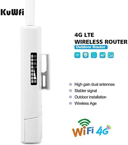 KuWFi עמיד למים חיצוני 4G LTE CPE כרטיס ה SIM-WiFi הנתב 150Mbps CAT4 סים LTE נתבים לעבוד עם מצלמת