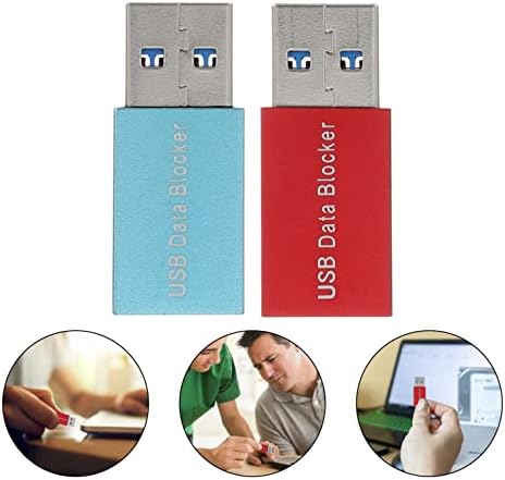 Mobestech 6 PCS USB נתוני נתונים חוסם חוסם נתוני USB חוסמי קונדום USB נגד מיץ