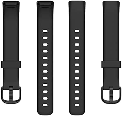 3 להקות אריזה תואמות להקות Fitbit Luxe לנשים גברים, החלפת מים גמישה עמיד למים רצועת שעון ספורט ספורט קטנה