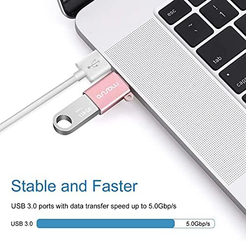 Mosiso USB C ל- USB מתאם 2 חבילה ותואם ל- MacBook Air 13.6 אינץ
