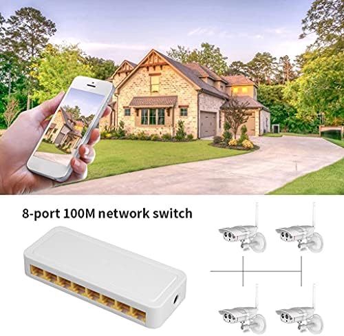 Yfqhdd mini 8 מתג רשת יציאה 10/100 מגהביט לשנייה מתאם מתג רשת Ethernet מהיר