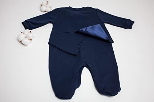 ילד תינוקות קאיאפי תלבושת ג'נטלמן עם עניבת פרפר בנים חליפת הטבילה תלבושת תלבושת תינוקת ברכה