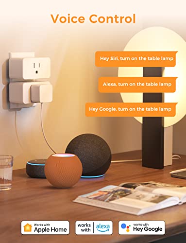 Refoss Smart Wifi Plug תומך ב- Apple HomeKit, Alexa, Google Home, 4 Pack