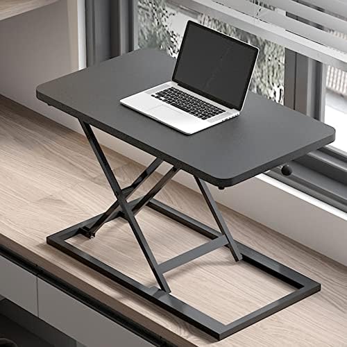 מעמד שולחן ממיר מתכוונן גובה שולחן משכים, לשבת לעמוד שולחן, תחנת עבודה למחשב נייד, מעמד מחשב נייד