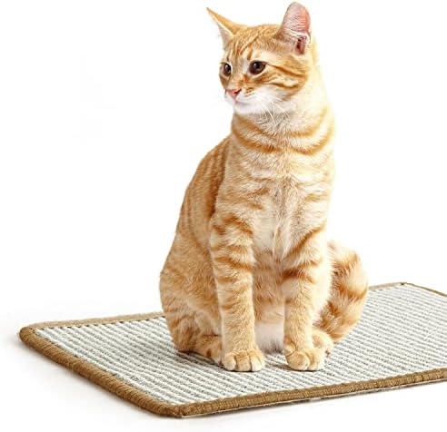 חתול גרדן לחתולים מקורה טבעי סיסל מחצלות-בז '- 2 חבילה - 16 איקס 12 כל-אופקי חתול רצפת משטח גירוד שטיח-גרוד