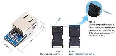 USR 5 חבילה USR-K7 יציאת סופר סדרת UART ל- Ethernet TCP/IP מודול 10/100 מגהביט לשנייה עם PORT RTU RJ45