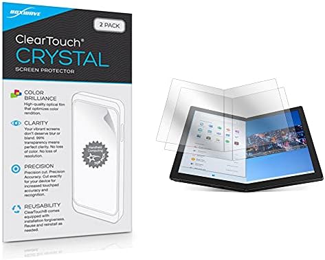 מגן מסך עבור Lenovo Thinkpad x1 קפל - Cleartouch Crystal, עור סרט HD - מגנים מפני שריטות עבור Lenovo Thinkpad x1