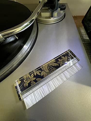 סחף סאונד - מברשת התקליט של דרום פסיפיק ויניל עם ידית אקריליק לתקליטים נשמעים נקיים יותר, בשלושה