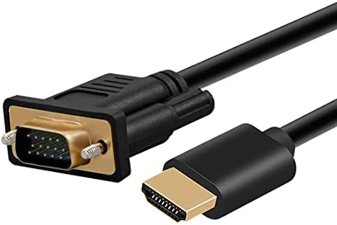 כבל מתאם HDMI ל- VGA ， HDMI דיגיטלי ל- VGA וידאו אנלוגי למחשב, שולחן עבודה, מחשב נייד, מחשב, צג, מקרן,