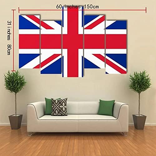 ארגו בתוספת בריטניה דגל קיר אמנות מדהים נמתח ציור מוכן לתלות עבור בית תפאורה-מושלם לסלון גלריה קיר