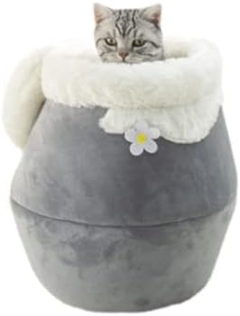 חתול קן כוס בצורת חתול בית חורף מעובה מתקפל סגור חתול בית יכול להיות הפוך רב בצורת חתול קן כדי