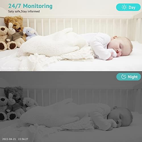 מצלמות Laview 3MP לאבטחה ביתית, מצלמת אבטחה מקורה 2K לתינוקות/זקנים/חיית מחמד עם ראיית לילה ברורה,