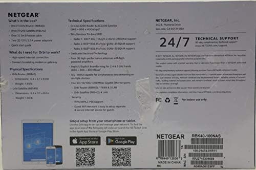 מערכת WiFi של Nesh Home של Netgear Orbi עם Tri-band-מופסקת על ידי היצרן