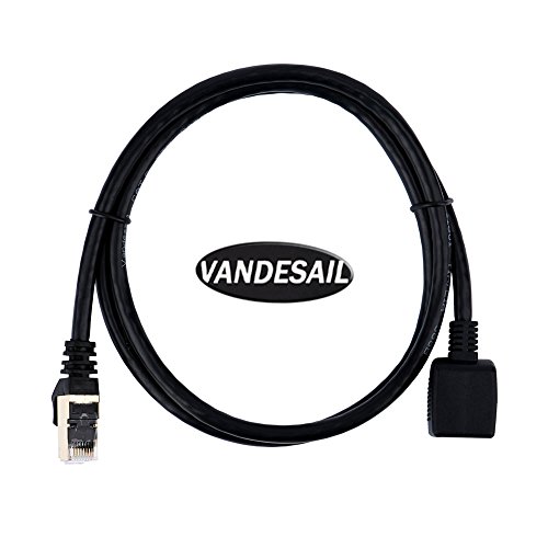 Vandesail Cat 6 Ethernet Himply Cable Cat 6 RJ45 זכר לנקבה מוגנת לרשת LAN כבל תיקון עם תקע מצופה זהב