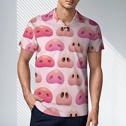 חמוד חזירים אפים גברים של פולו חולצה קצר שרוול סוודר גולף חולצה מזדמן חולצה טי למעלה