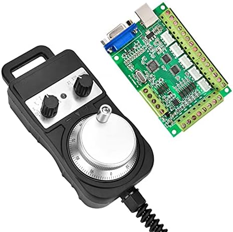 מנהל התקן מנוע DAVITU - בקר תנועה ירוק 5 ציר USB ממשק ממשק CNC כרטיס בקרת תנועה + אין גלגל יד עצירה