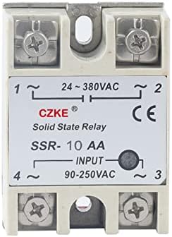 ONECM SSR-10AA SSR-25AA SSR-40AA בקרת AC AC מעטפת לבנה שלב יחיד ממסר מצב מוצק עם כיסוי פלסטיק SSR