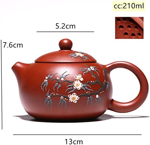 Uxzdx yixing סיר תה סגול קליי xi shi קומפטים עפרות עפרות קומקום 188 כדור חור פילטר תוצרת תה סט מתנות