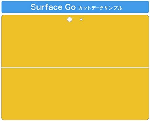 כיסוי מדבקות Igsticker עבור Microsoft Surface Go/Go 2 עורות מדבקת גוף מגן דק במיוחד 008994 פשוט צהוב רגיל פשוט