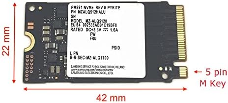 OEM Samsung SSD 512GB PM991 M.2 2242 42 ממ NVME PCIE GEN3 X4 MZALQ512HALU MZ-ALQ5120 מצב מוצק כונן