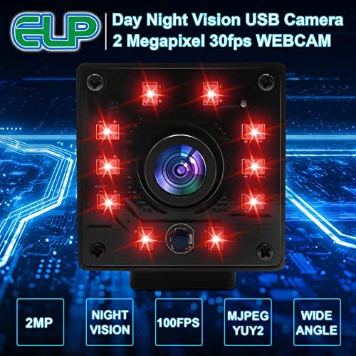 מצלמת אינטרנט 100 מצלמות ראיית לילה, מצלמת אינטרנט 1080 מצלמות אינטרנט עם חיתוך אינפרא אדום ו-10 יחידות אורות