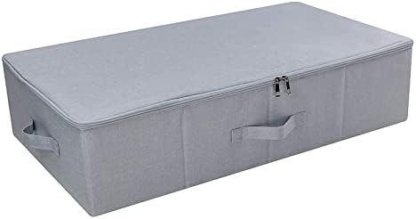 Haoktsb Caja de Almacenamiento de Ropa סלסלת אחסון בגדים עם כיסוי רוכסן בן שלושה צדדים, עיצוב בגודל