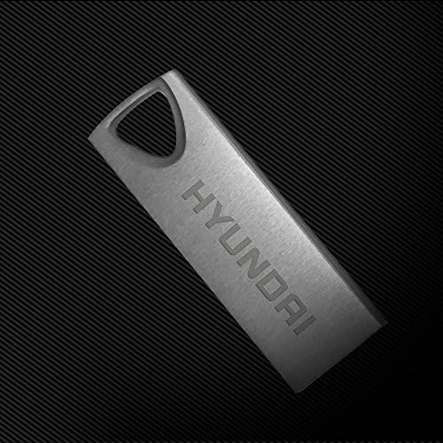 יונדאי Bravo Deluxe 16GB USB 2.0 כונן פלאש מתכת עם מחזיק מקשים - מקסימום. קרא את קצב ההעברה 10MB/S