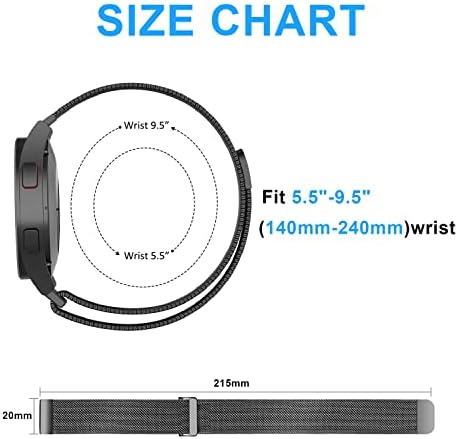להקות מטאל עבור Samsung Galaxy Watch 5 Pro Band 45 ממ/ Galaxy Watch 5 להקה/ Galaxy Watch 4 להקה 40 ממ 44 ממ/ Galaxy